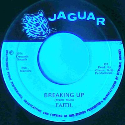 Breaking up/version-faith-jaguar records-7"-vg