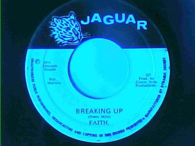 Breaking up/version-faith-jaguar records-7"-vg