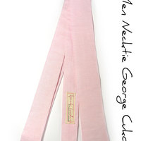 Light pink chambray necktie - Laid-Back necktie - Thumbnail 1