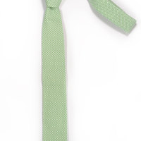 mint green ivory polka dots necktie  - Thumbnail 1