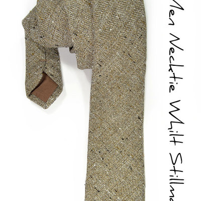 Mens necktie- brown textured tie