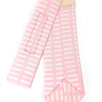 Pink and white stripes necktie - Laid-Back necktie - Thumbnail 3