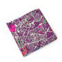 Mens Pocket Square Purple- London map-2