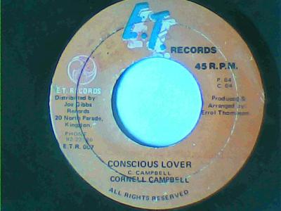 Conscious lover/version-cornel campbell-errol t records-7"-vg