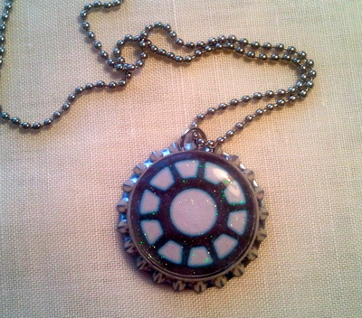 iron man's arc reactor bottle caps