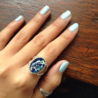 Cobalt Blue Opal Ring - Thumbnail 2