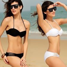 Black/white fashion sexy women padded swimwear