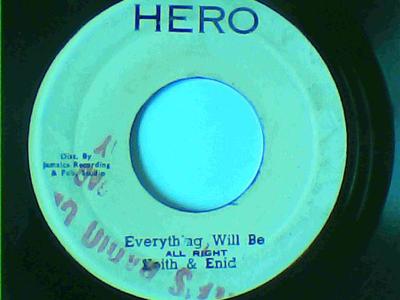 Everything will be all right/worried over you/keith & enid-hero records-7"-vg