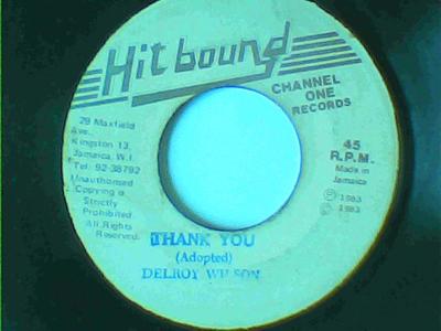 Thank you/version-delroy wilson-hitbound records-7"-good