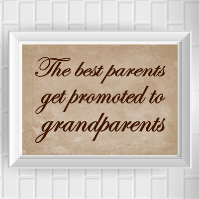 11"x14" the best parents get promoted to grandparents tree poster print / wall art - Thumbnail 2