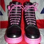 RARE Sanrio Hello Kitty x Dr Martens Pink & Black Bows*UK 4*EU 37*US 6*-1