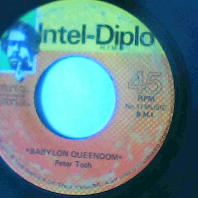Babylon queendom/iration-peter tosh-intel diplo records-7"-good