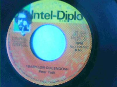 Babylon queendom/iration-peter tosh-intel diplo records-7"-good
