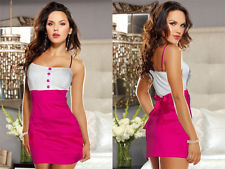  lady mini club dress short skirt clubwear rose 
