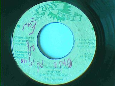 One night of sin/version-jackie brown/the gaytones-gay feet records-7"-good