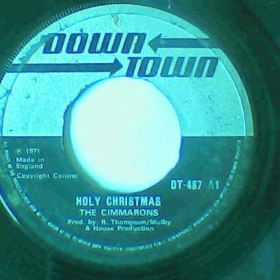 Holy christmas/silent night/white christmas-the cimmarons-down town records-7"-good