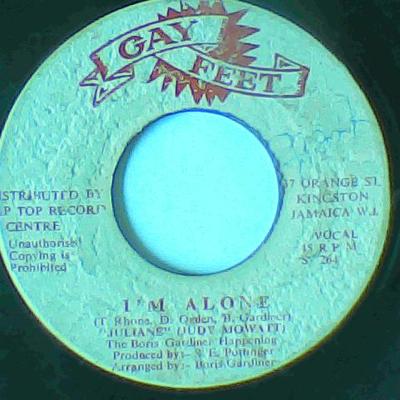 I'm alone/together-juliane(judy mowatt)/the gaytones-gay feet records-7"-good