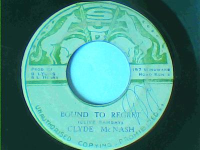 Bound to regret/version-clyde mcnash-stud records-7"-good