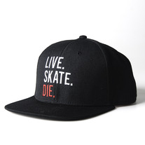 Live.Skate.Die. Black - Snap Back Hat