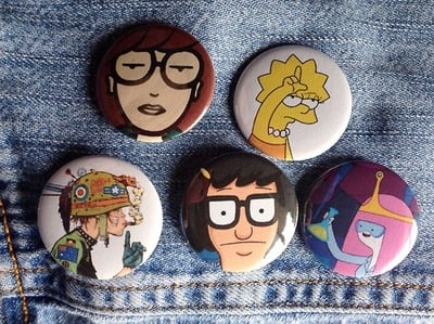 Badass Pinback Button Set