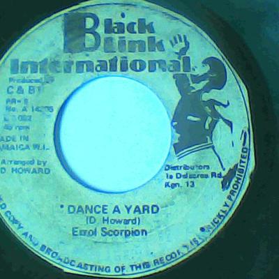 Dance a yard/phase 1 dub-errol scorpion/rebel lions-black link international records-7"-good