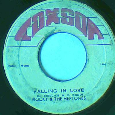 Falling in love/falling in dub-rocky & the heptones-coxsone records-7"-good