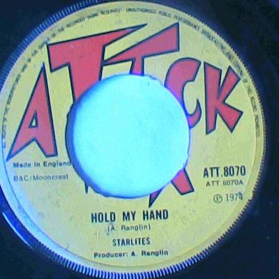 Hold my hand part 1/part 2-starlites/g.g. all stars-attack records-7"-good