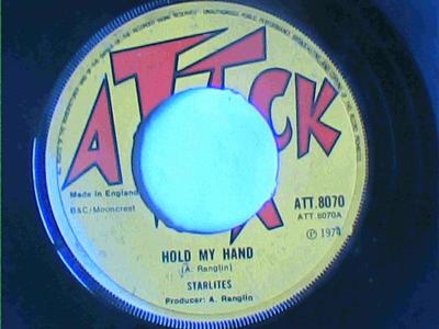 Hold my hand part 1/part 2-starlites/g.g. all stars-attack records-7"-good