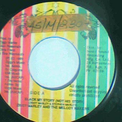 Black my story/powercut-ziggy marley & the melody makers-rita marley records-7"-vg