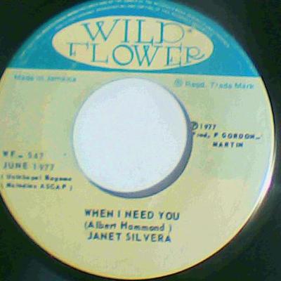 When i need you/instrumental-janet silvera-wold flower records-7"-vg