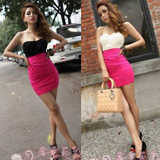 Prom party sexy cocktail short mini evening dress clubwear one size