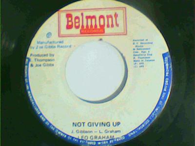 Not giving up/giving up version-leo graham-belmont records-7"-vg