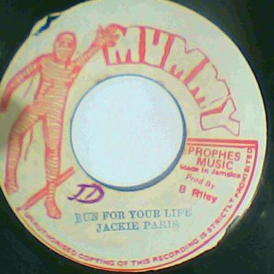 Run for your life/version-jackie paris-mummy records-7"-vg