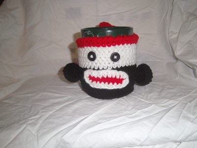 Sock monkey coffee mug