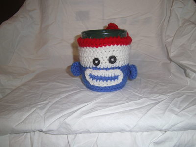 Sock monkey coffee mug