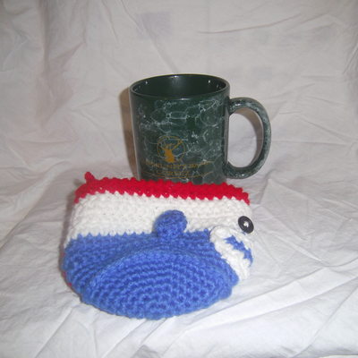 Sock monkey coffee mug