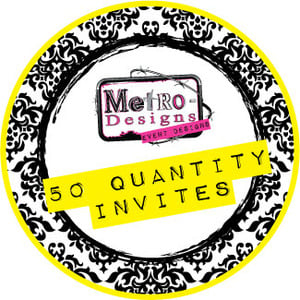 Buyer Choice - 50 qty Printed 4x6 Invitations