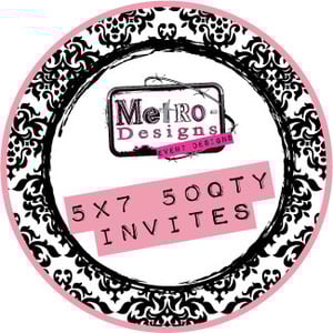 Buyer Choice - 50 qty Printed 5x7 Invitations