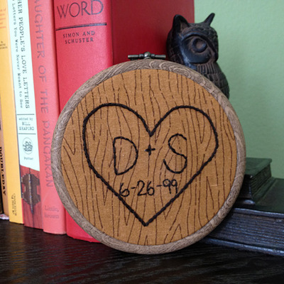 "custom" heart in tree