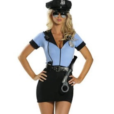 P.d. blue police costume