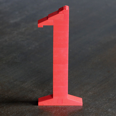 Lego number 1 (times)