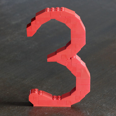 Lego number 3 (times)