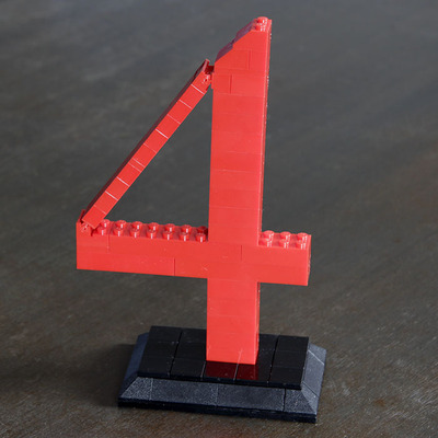 Lego number 4 (times)