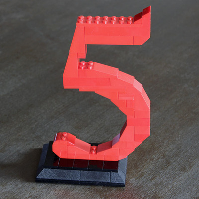 Lego number 5 (times)