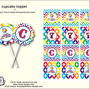 Rainbow Birthday Party- Favor Tags