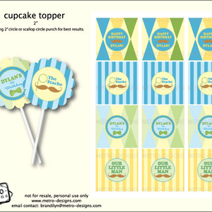 Mustache Party- Favor Tags