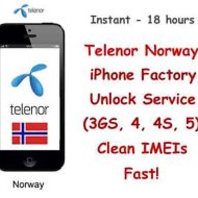 Norway  telenor iphone unlock 2/3/3gs/4/4s