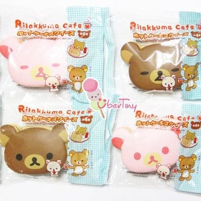 *rare* jumbo rilakkuma pancake wrist rest in original packaging - Thumbnail 5