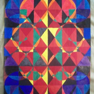 Study in shapes original drawing