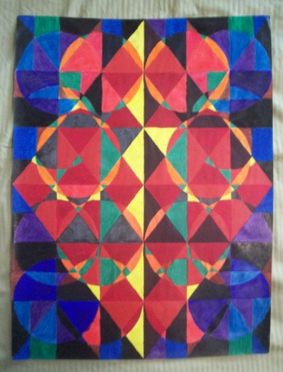 Study in Shapes original drawing